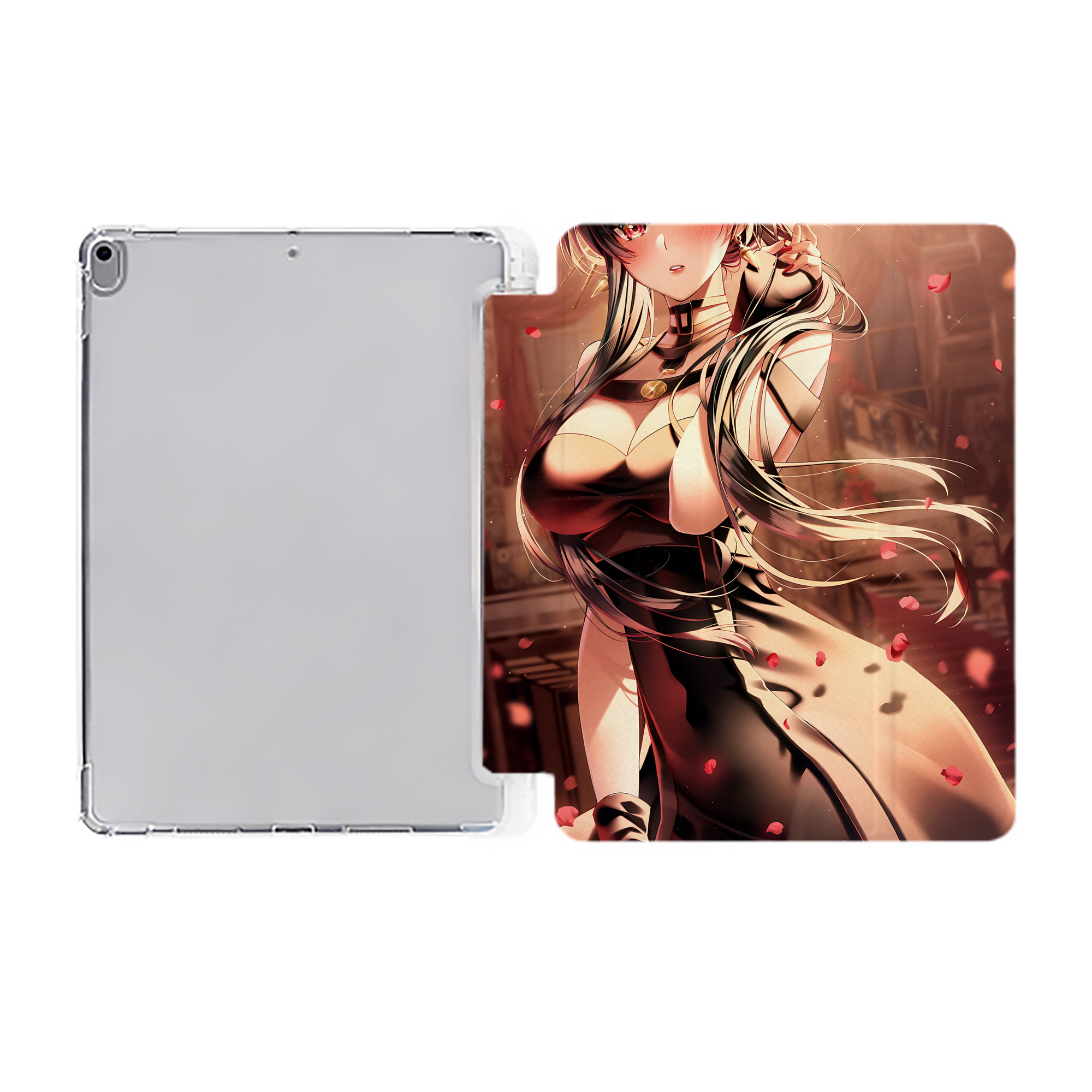 （画像用） SPY×FAMILY间谍家家酒 IPad ケース ペン収納付き 三つ折りスタンド PUレザー×シリコン 対応機種9.5/10.5/10.9インチ